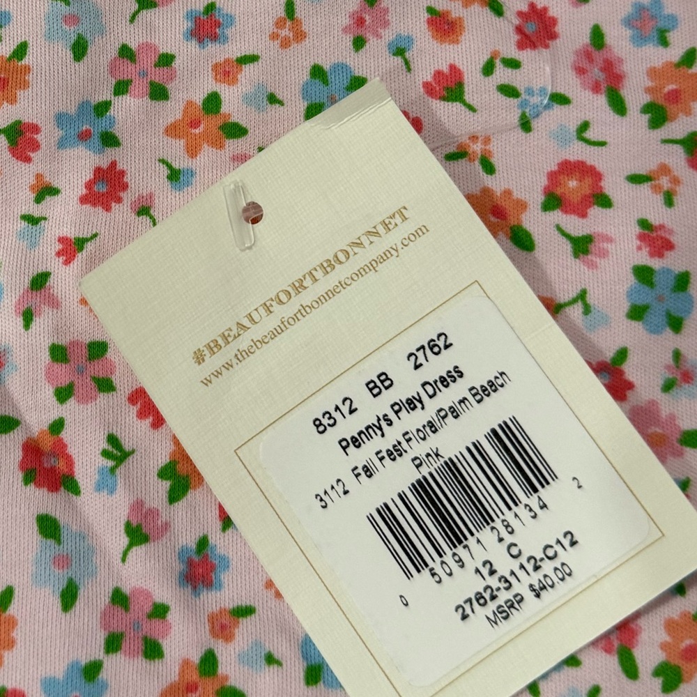 Beaufort Bonnet Company Size 12 floral casual little girls dress. NWT - Picture 3 of 3